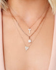 Pave Diamond Key Necklace