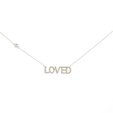 Love Safety Pin Necklace