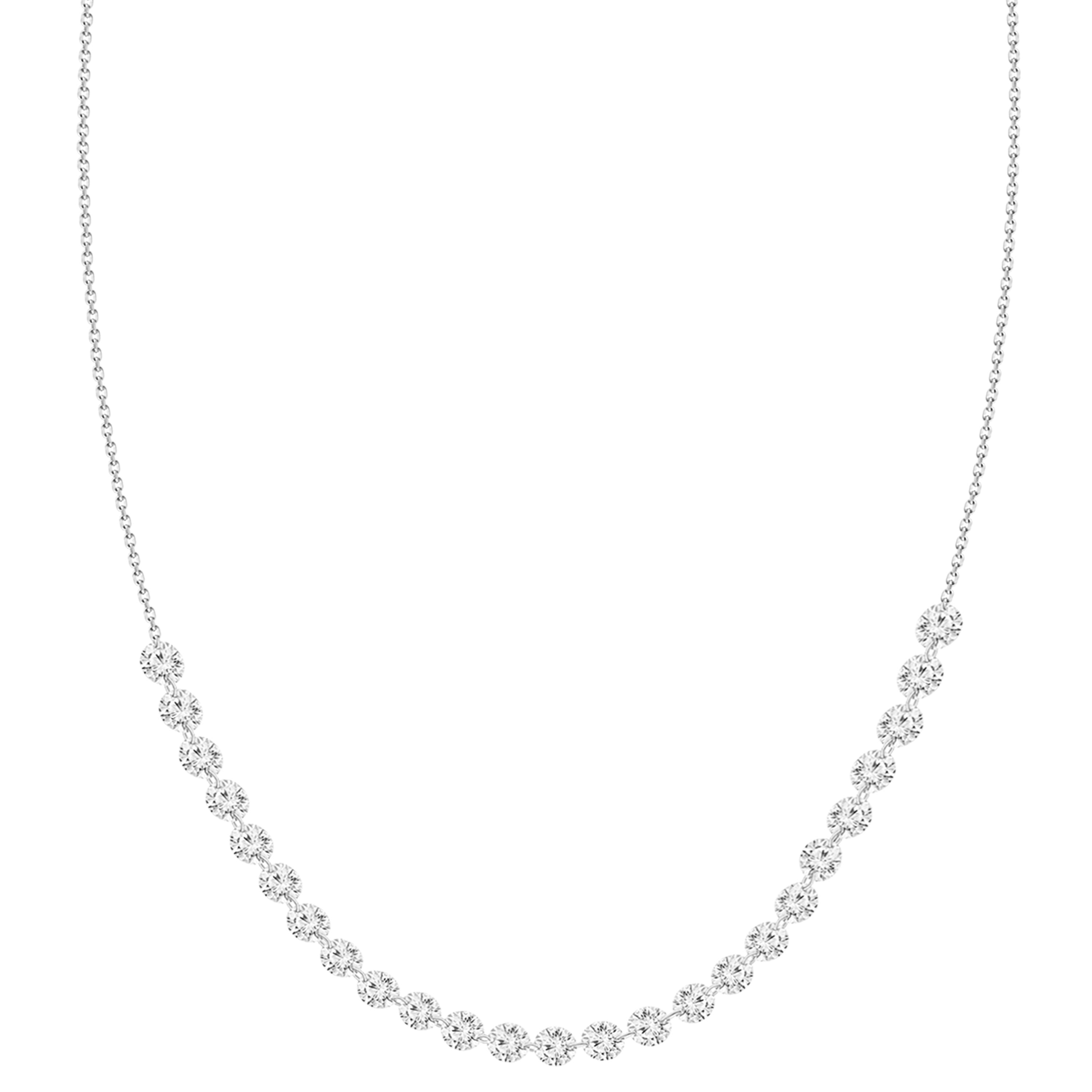 Nina Sequenced Floating Diamonds Necklace