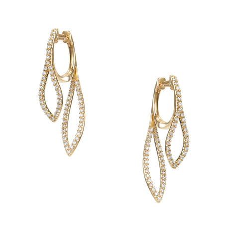 Jena Sliced Diamond Drop Earrings