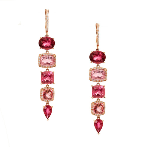 Camilla Pink Drop Earrings