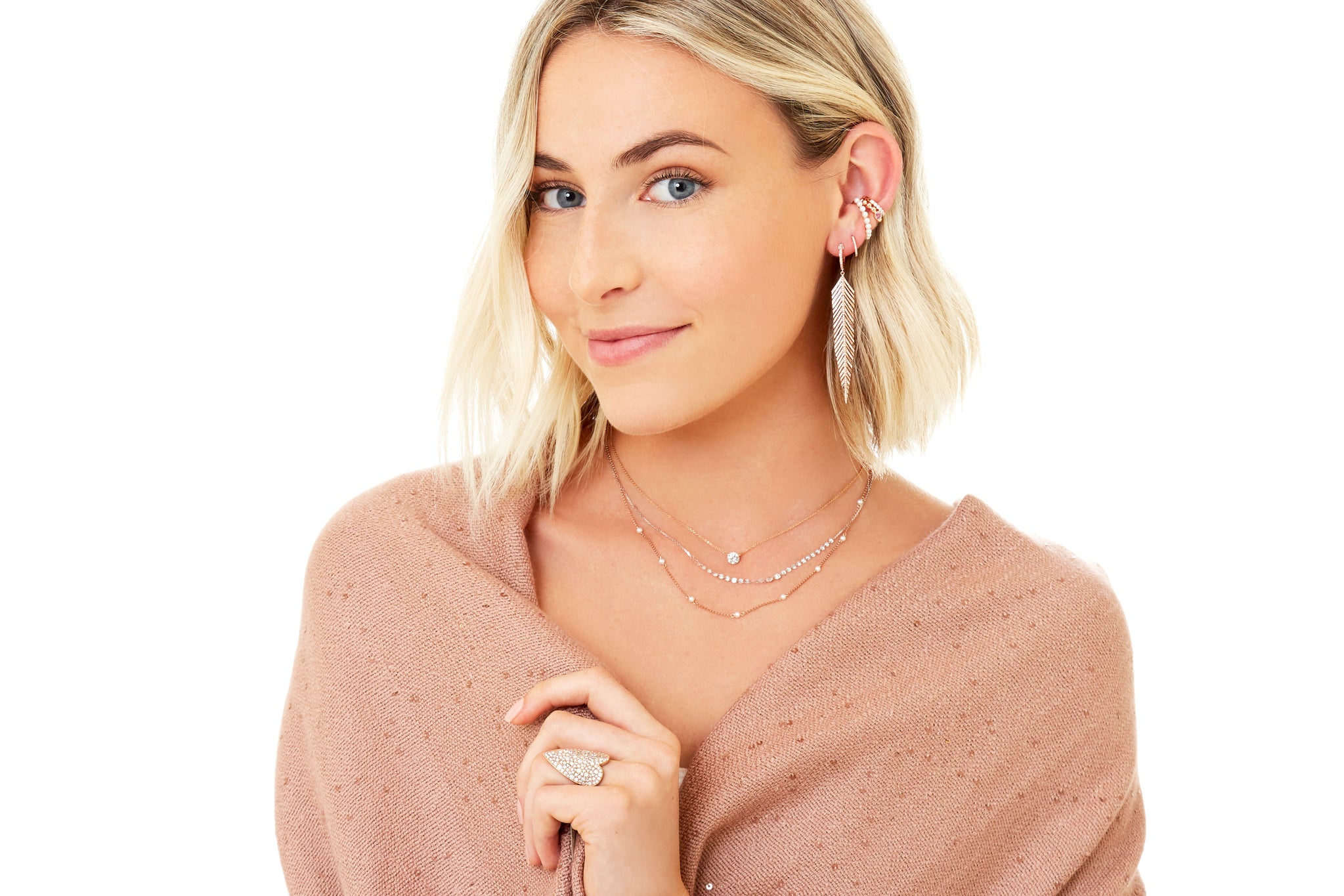 Amelia Feather Earrings