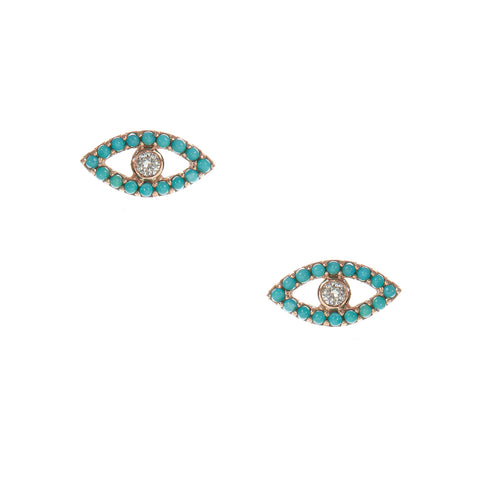 Mini Turquoise Evil Eye Bracelet
