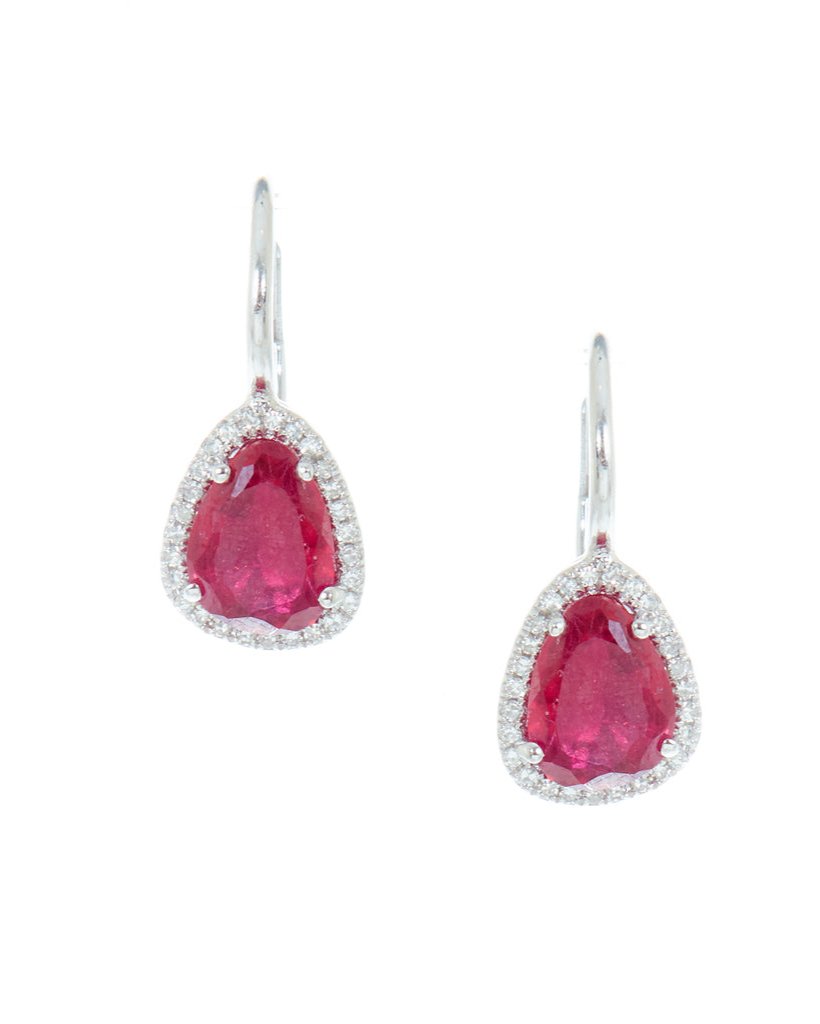 Ruby Levered Back Earrings