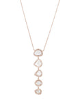 Cinq Drop Sliced Diamond Necklace