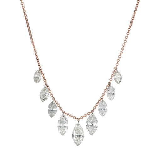 Waterfall Marquis Diamond Necklace