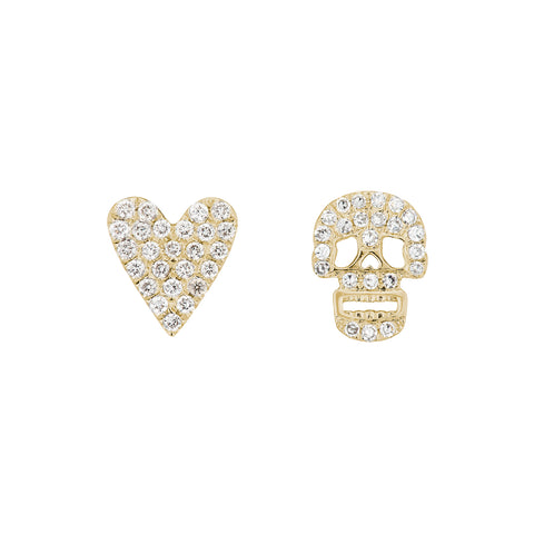 Vertical LOVE Diamond Pendant