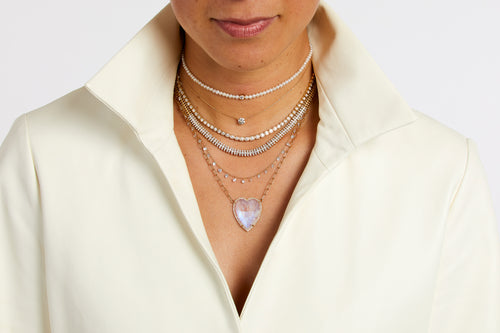 Chloe Heart Paperclip Necklace